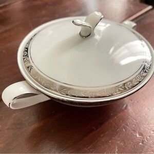 Noritake Silvester 6340 Authentic Japanese Sugar Bowl w/ Lid